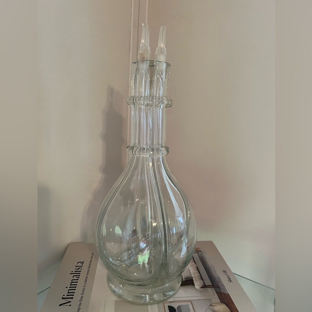 Vintage Late Mid Century Fait Main Blown Glss